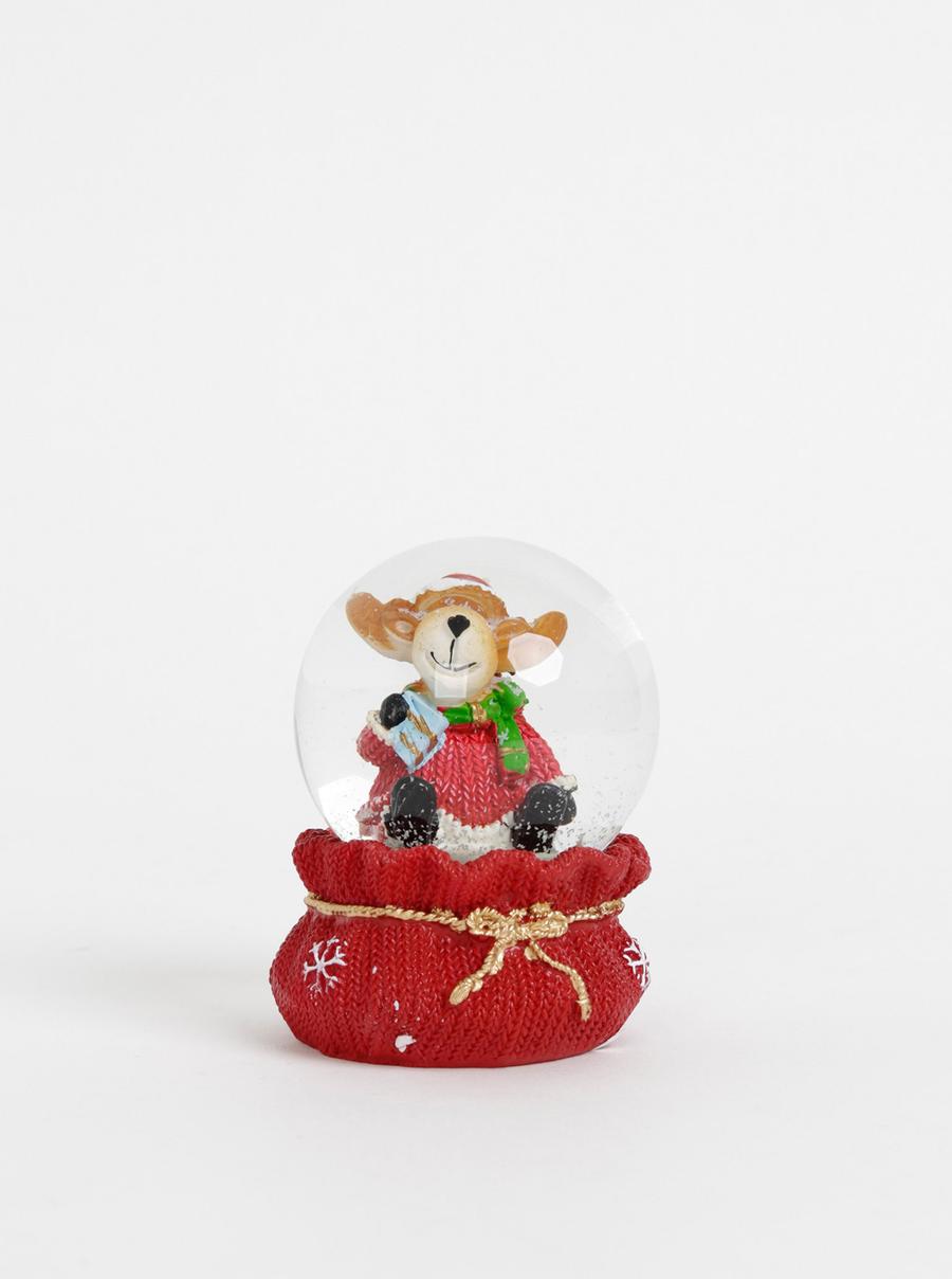 Červené sněžítko s vánočním motivem Dakls