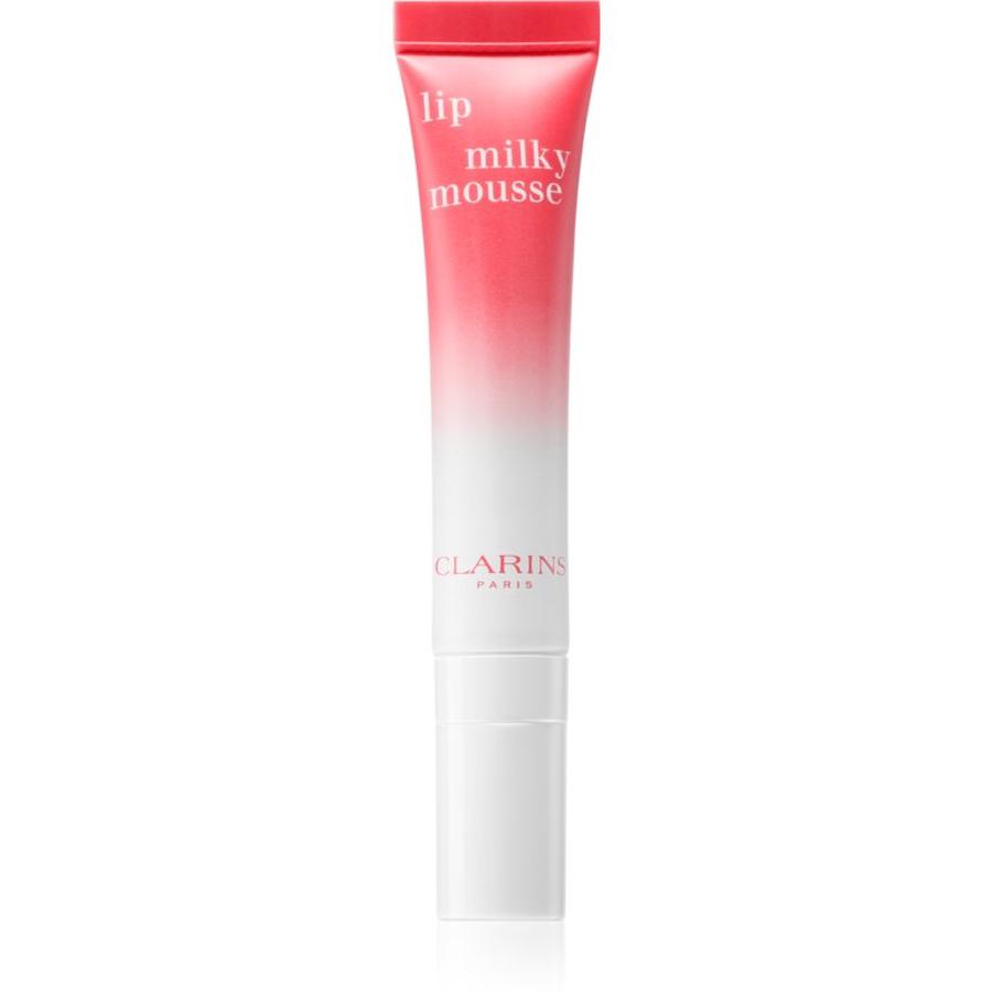 Clarins Milky Mousse balzám na rty s hydratačním účinkem odstín 01 Milky Strawberry 10 ml