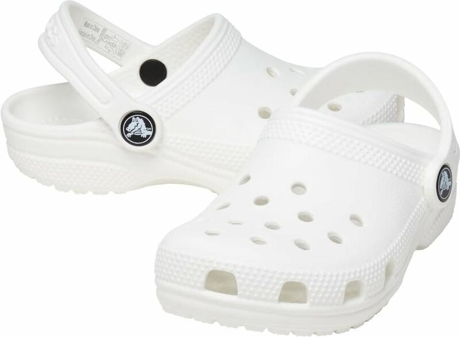 Crocs Kids' Classic Clog T White 23-24