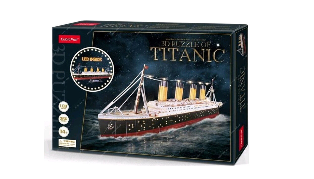 CubicFun - 3D puzzle Titanic s LED osvětlením