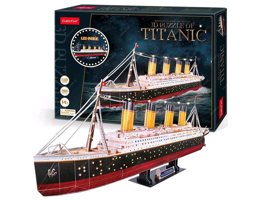 CubicFun - 3D puzzle Titanic s LED osvětlením