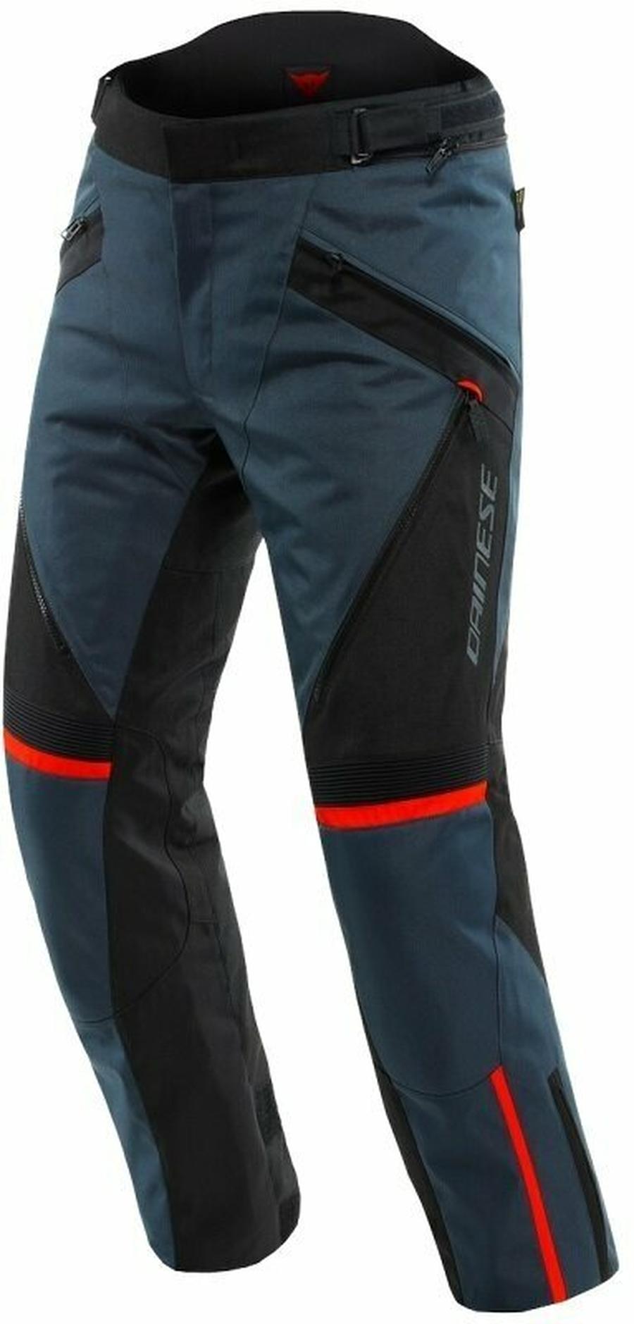 Dainese Tempest 3 D-Dry Ebony/Black/Lava Red 44 Standard Textilní kalhoty