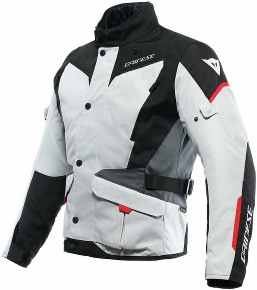 Dainese Tempest 3 D-Dry Glacier Gray/Black/Lava Red 58 Textilní bunda