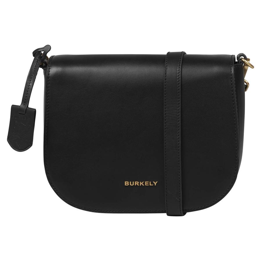 Dámská crossbody kožená kabelka Burkely Linnes - černá