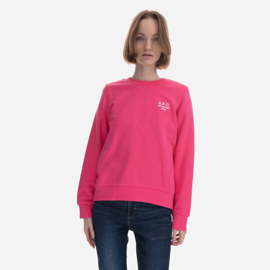 Dámská mikina A. P. C. Sweat Skye Coezd-F27700 BRIGHT PINK