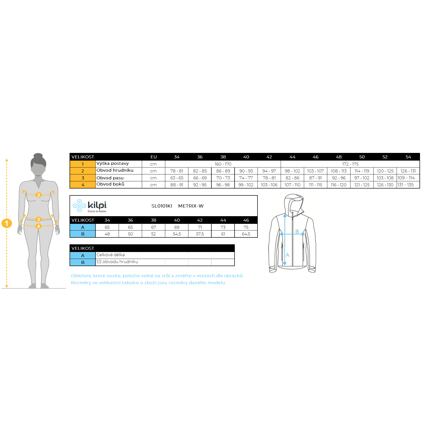 Dámská outdoorová bunda Kilpi METRIX-W velikost 34