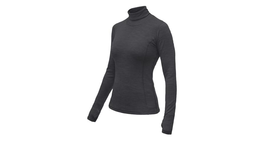 Dámské funkční triko Sensor Merino Bold Roll Neck anthracite gray L