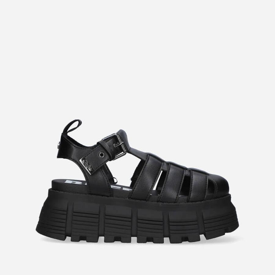 Dámské sandály Buffalo Ava Fisher Vegan 1602118-BLK