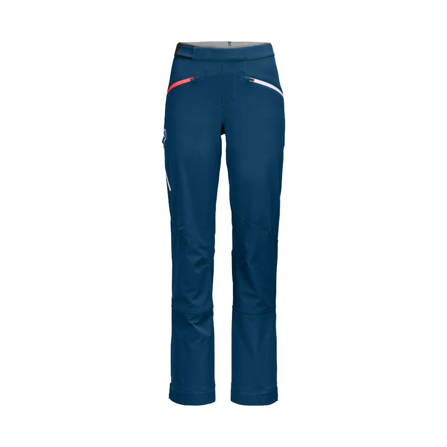 Dámské softshellové a skialpinistické kalhoty Ortovox W's Col Becchei Pants Petrol blue XS