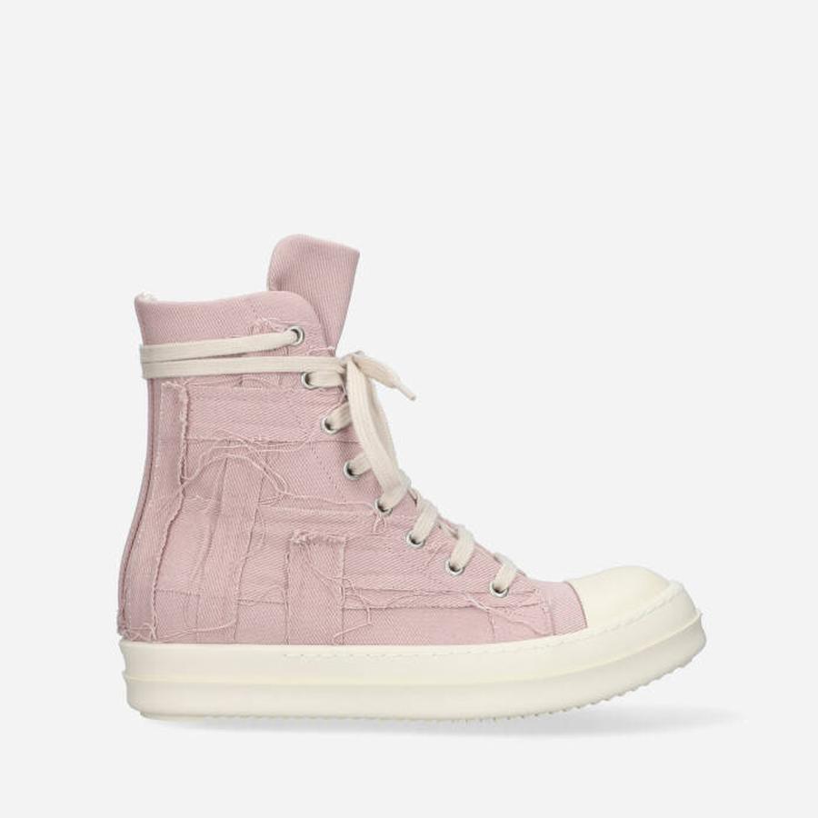 Dámské tenisky Rick Owens Drkshdw Denim Shoes DS01C6807 Slash FADED PINK / MILK / MILK