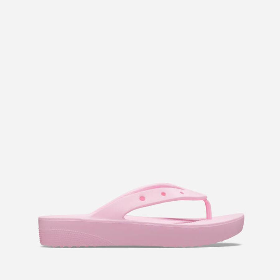 Dámské žabky Crocs Classic Platform Flip 207714 FLAMINGO