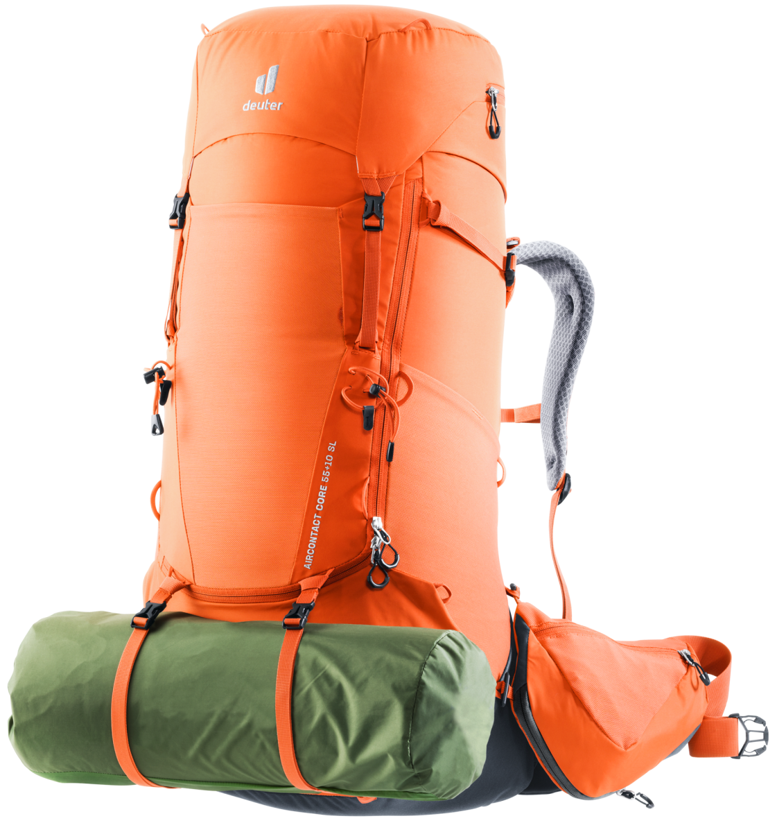 Dámský turistický batoh Deuter Aircontact Core 55+10L SL paprika-graphite