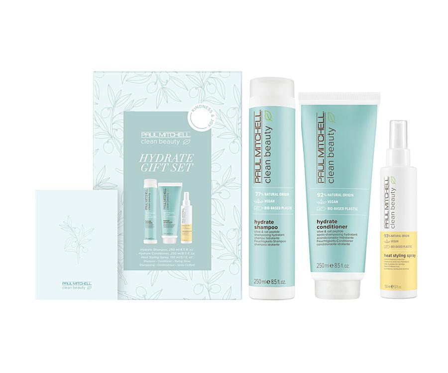 Dárková sada pro suché vlasy Paul Mitchell Clean Beauty Hydrate Gift Set  + DÁREK ZDARMA