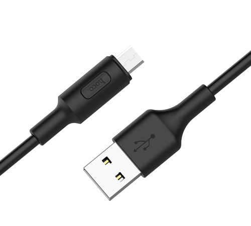 Datový kabel HOCO X25 Soarer, microUSB, 2A, 1m, černá