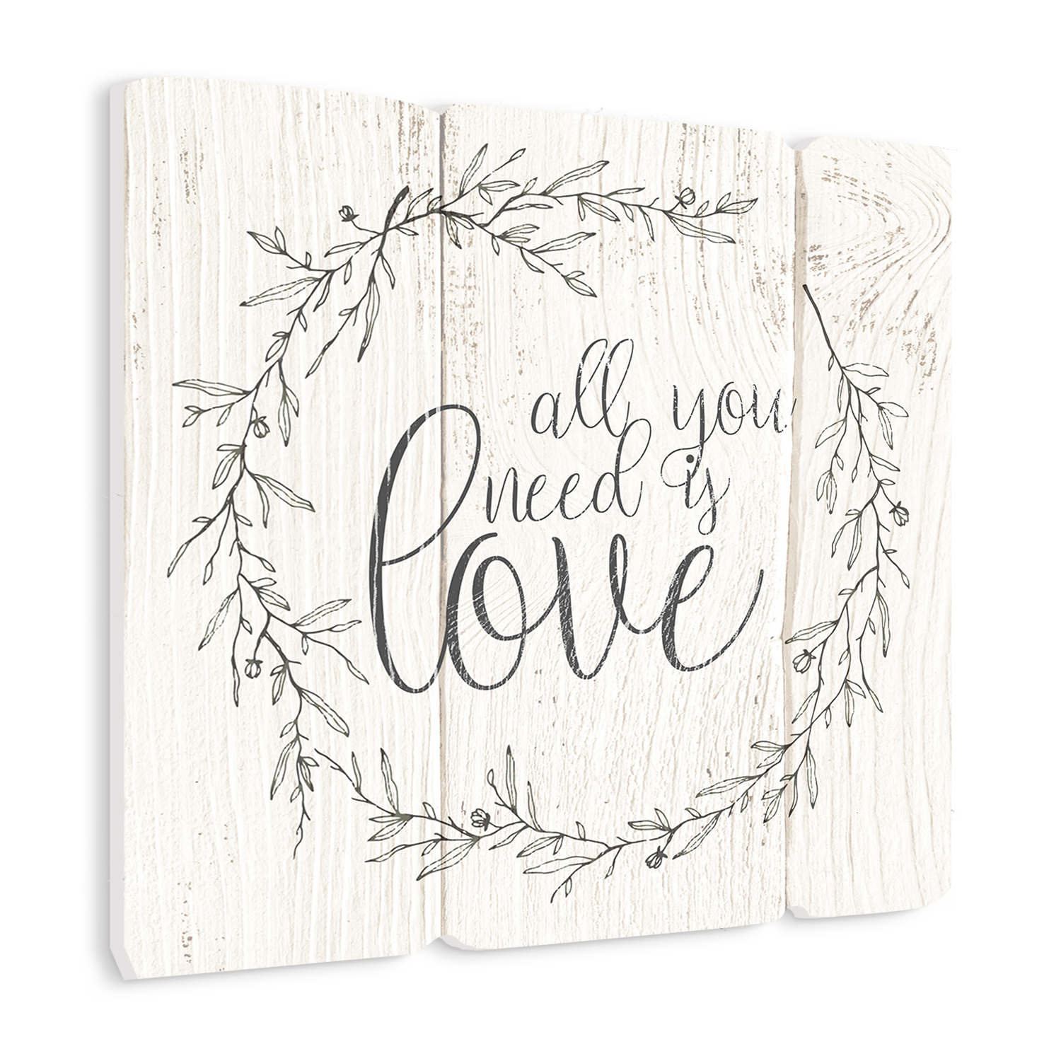 DECOR SIGN - WHITE LOVE 30x30 cm Styler