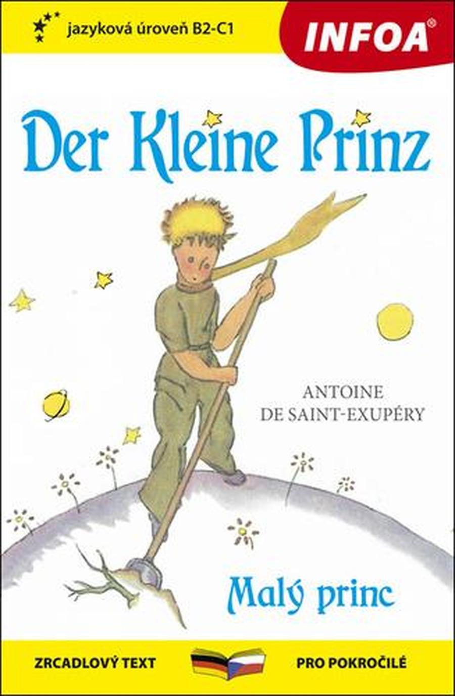 Der Kleine Prinz/Malý Princ -- zrcadlový text pro pokročilé