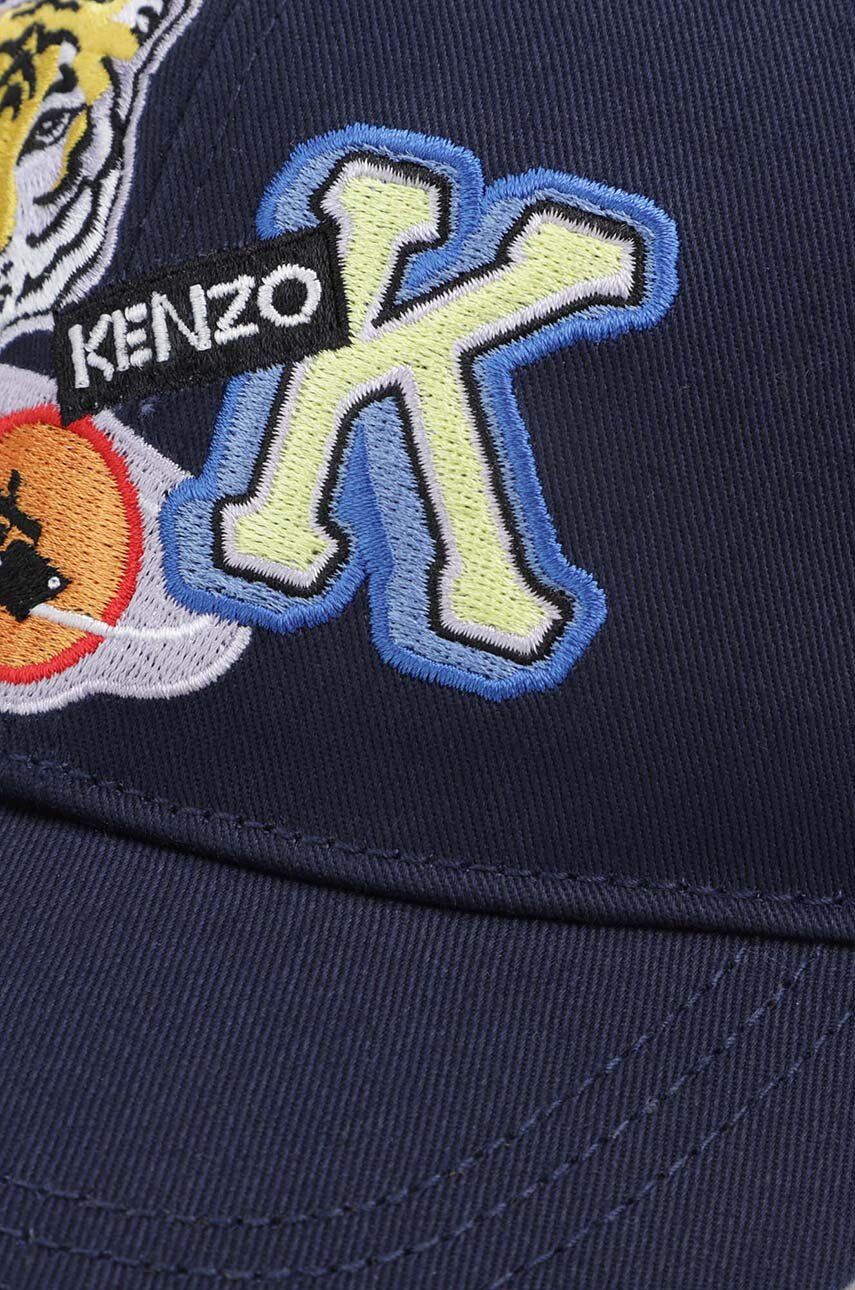 Dětska čepice Kenzo Kids tmavomodrá barva, s aplikací