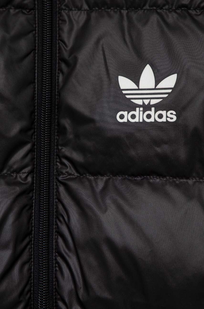 Dětská péřová bunda adidas Originals DOWN JACKET ELO černá barva