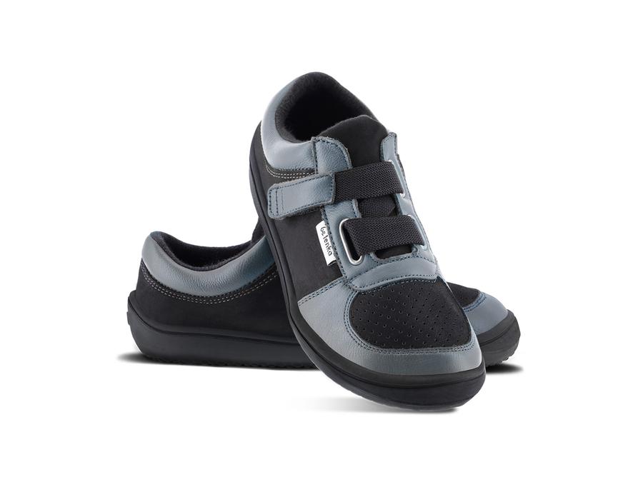 Dětské barefoot tenisky Be Lenka Fluid - Charcoal & Black