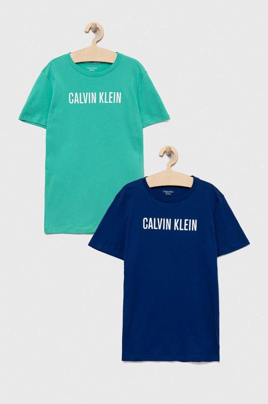 Dětské bavlněné tričko Calvin Klein Underwear 2-pack s potiskem