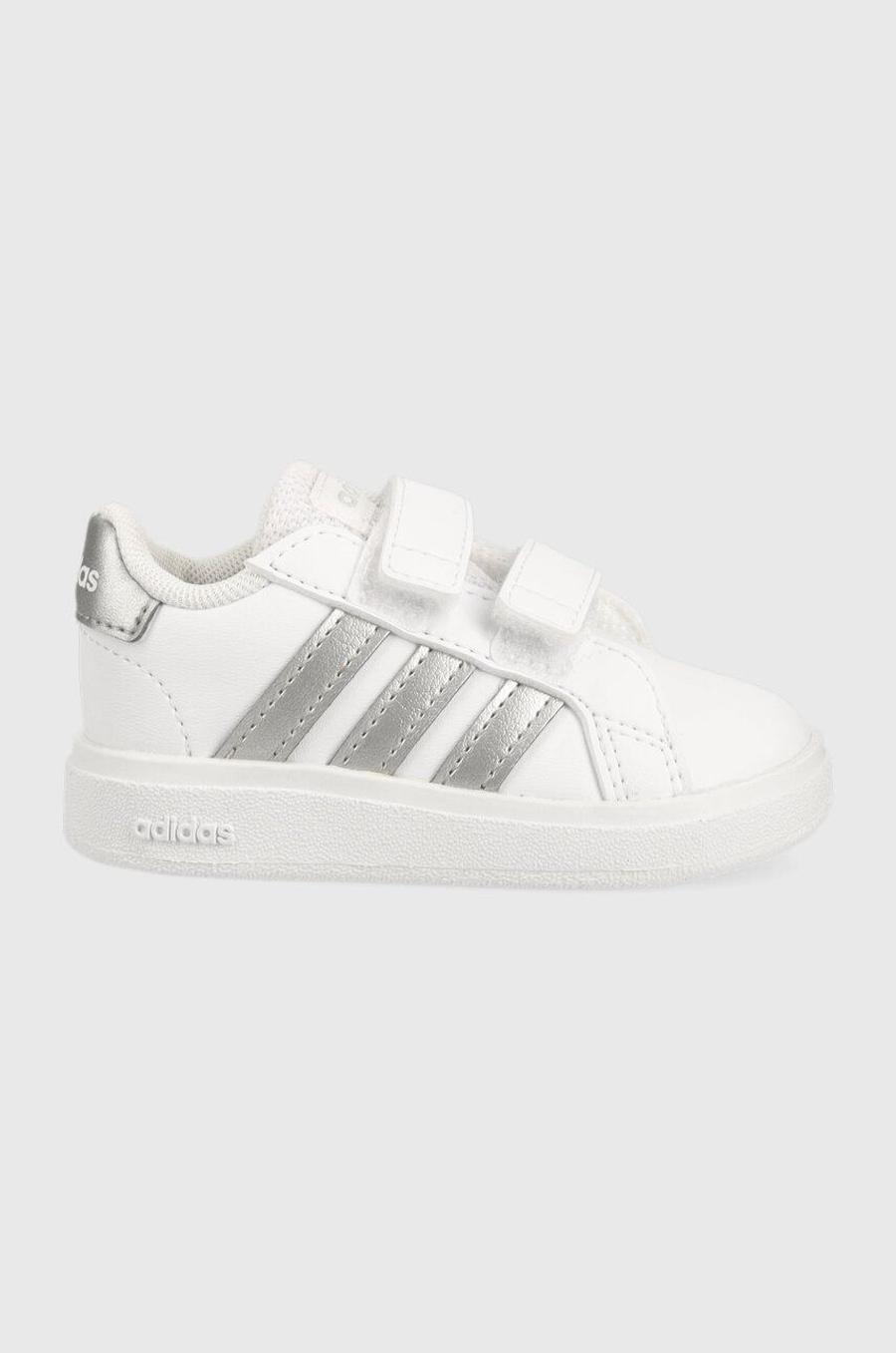 Dětské sneakers boty adidas GRAND COURT 2.0 bílá barva