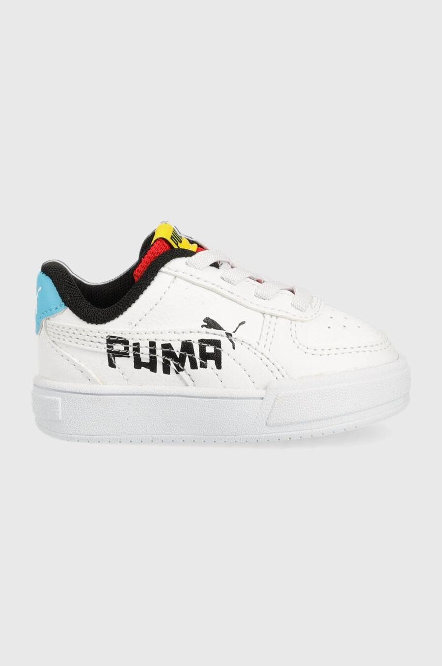 Dětské sneakers boty Puma Caven Brand Love bílá barva
