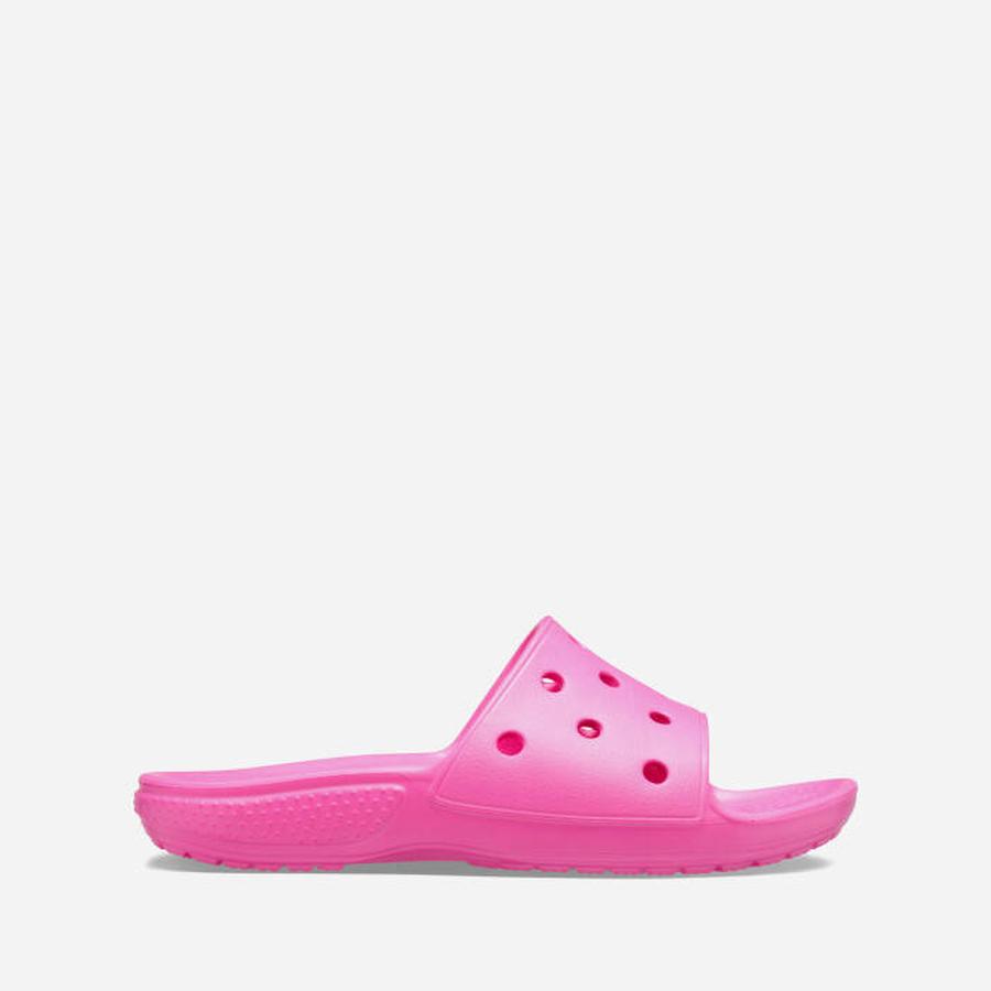 Dětské žabky Crocs Classic slide Kids 206396 ELECTRIC PINK