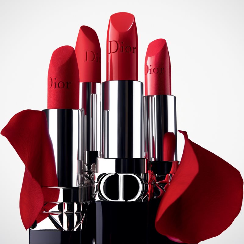 DIOR Rouge Dior dlouhotrvající rtěnka plnitelná odstín 525 Chérie Metallic 3,5 g