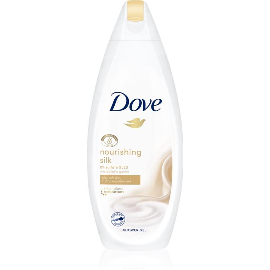 Dove Silk Glow vyživující sprchový gel pro jemnou a hladkou pokožku 250 ml