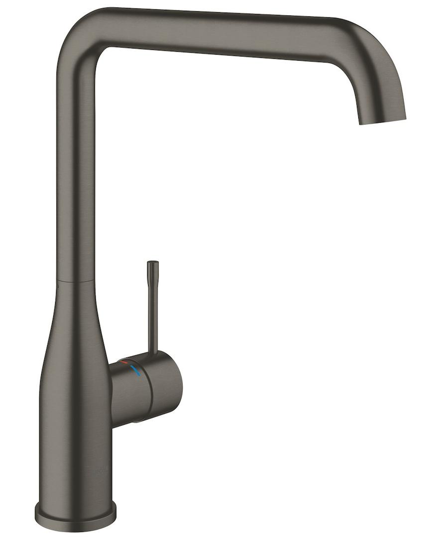 Dřezová baterie Grohe Essence New s otočným raménkem Brushed Hard Graphite 30269AL0