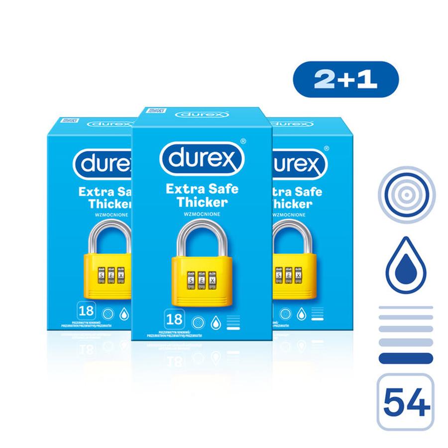 DUREX Extra Safe pack 54 ks