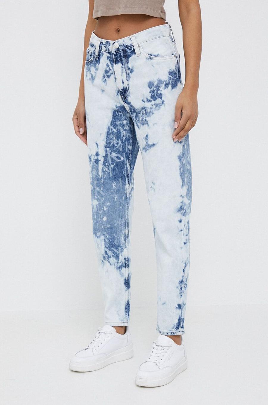 Džíny Calvin Klein Jeans Mom dámské, high waist