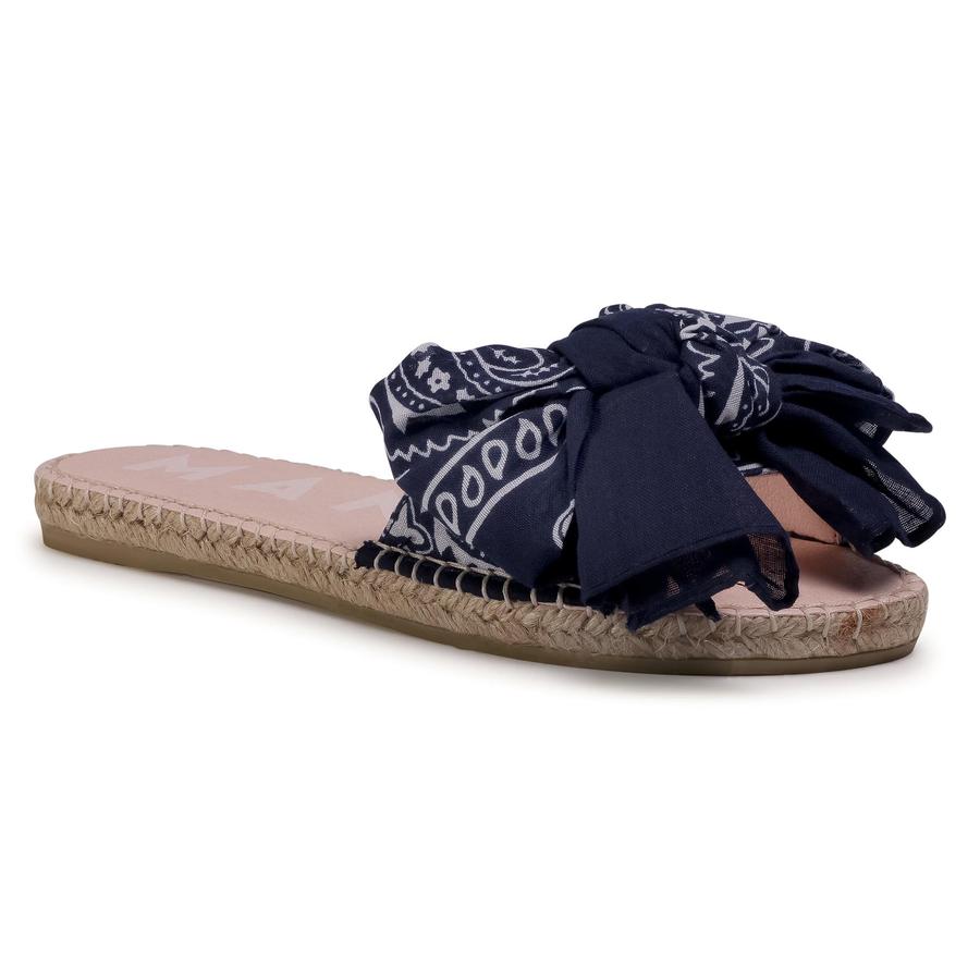 Espadrilky MANEBI - Sandals With Bow F 9.6 J0 Navy Bandana