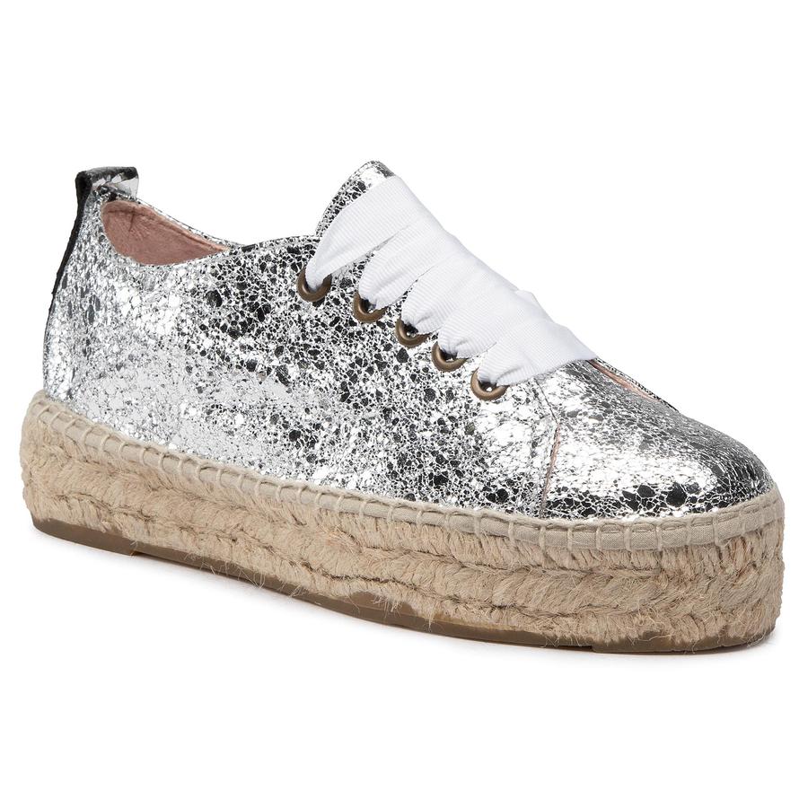 Espadrilky MANEBI - Sneakers D G 0.3 E0 Silver Crackle