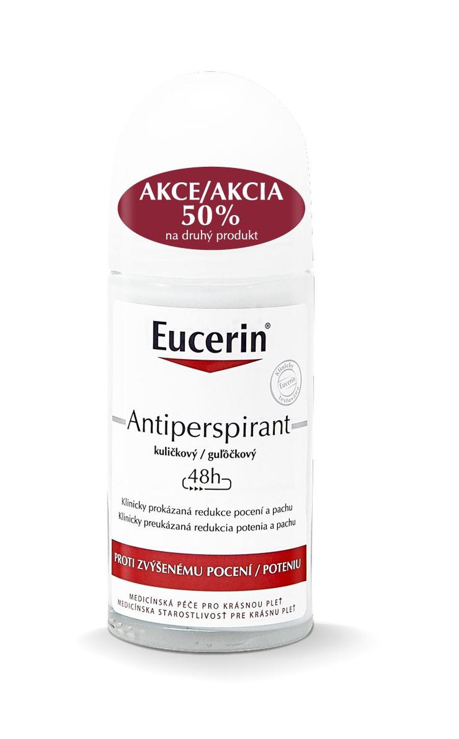 Eucerin Deo Kuličkový antiperspirant duopack 2x50 ml