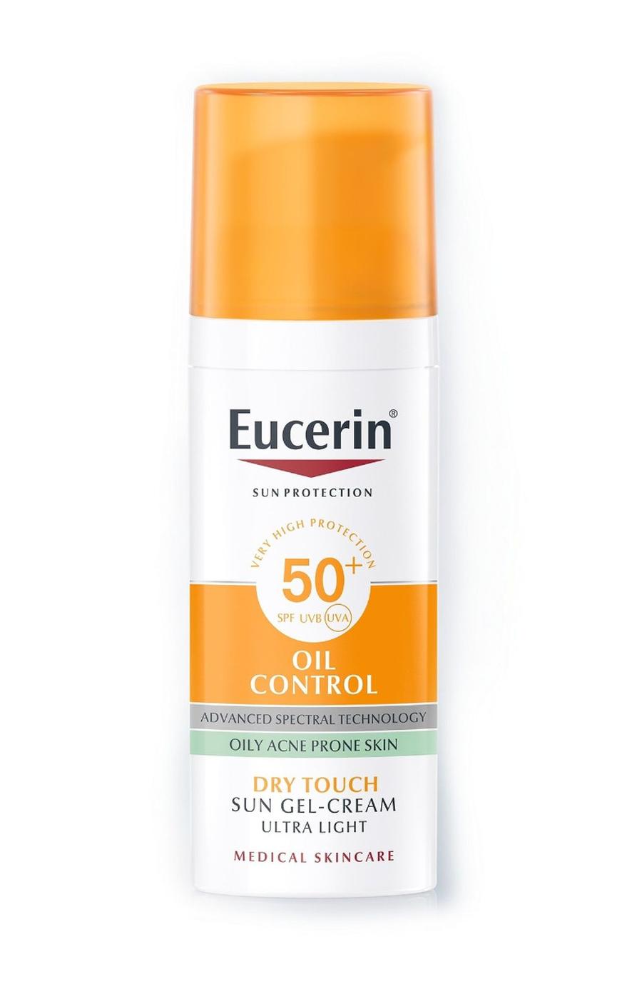 Eucerin SUN Oil Control SPF50+ ochranný krémový gel na obličej 50 ml