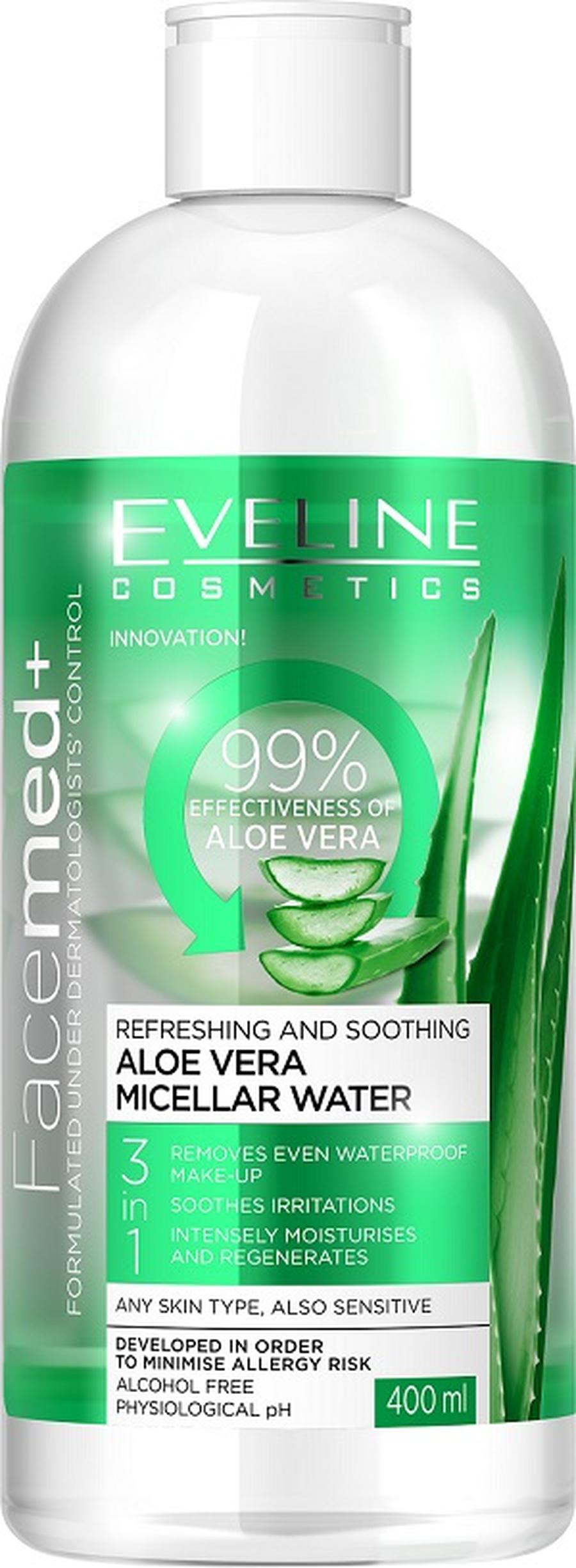 Eveline Facemed micelární voda s Aloe vera 400 ml
