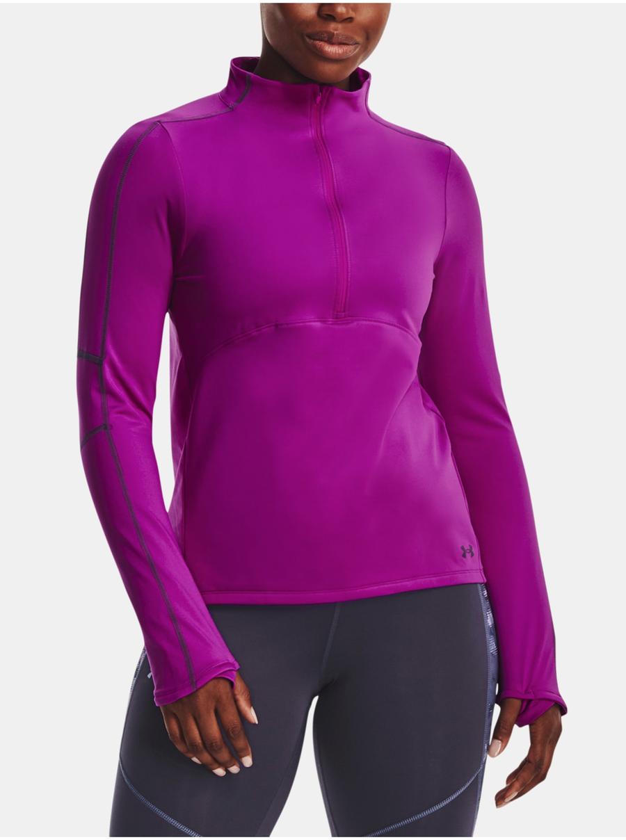 Fialové dámské tričko se zipem Under Armour UA Train CW 1/2 Zip