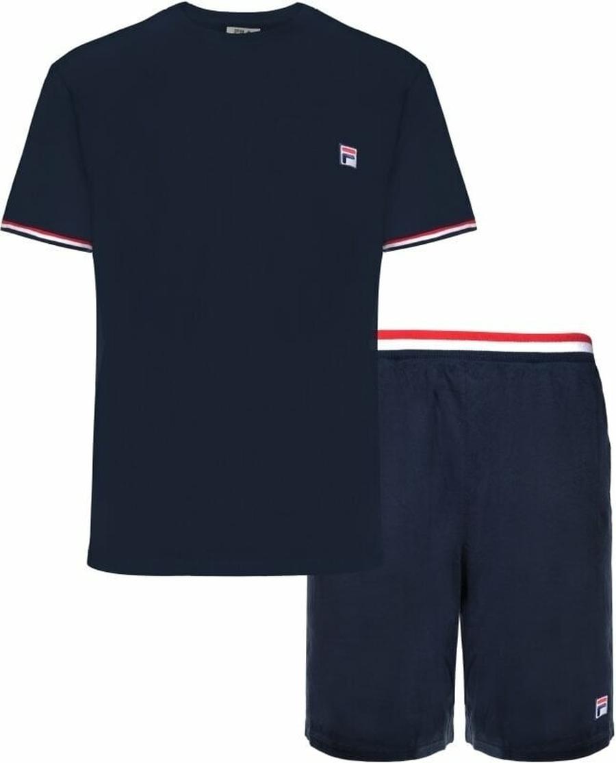 Fila FPS1135 Jersey Stretch T-Shirt / French Terry Pant Navy XL Fitness spodní prádlo