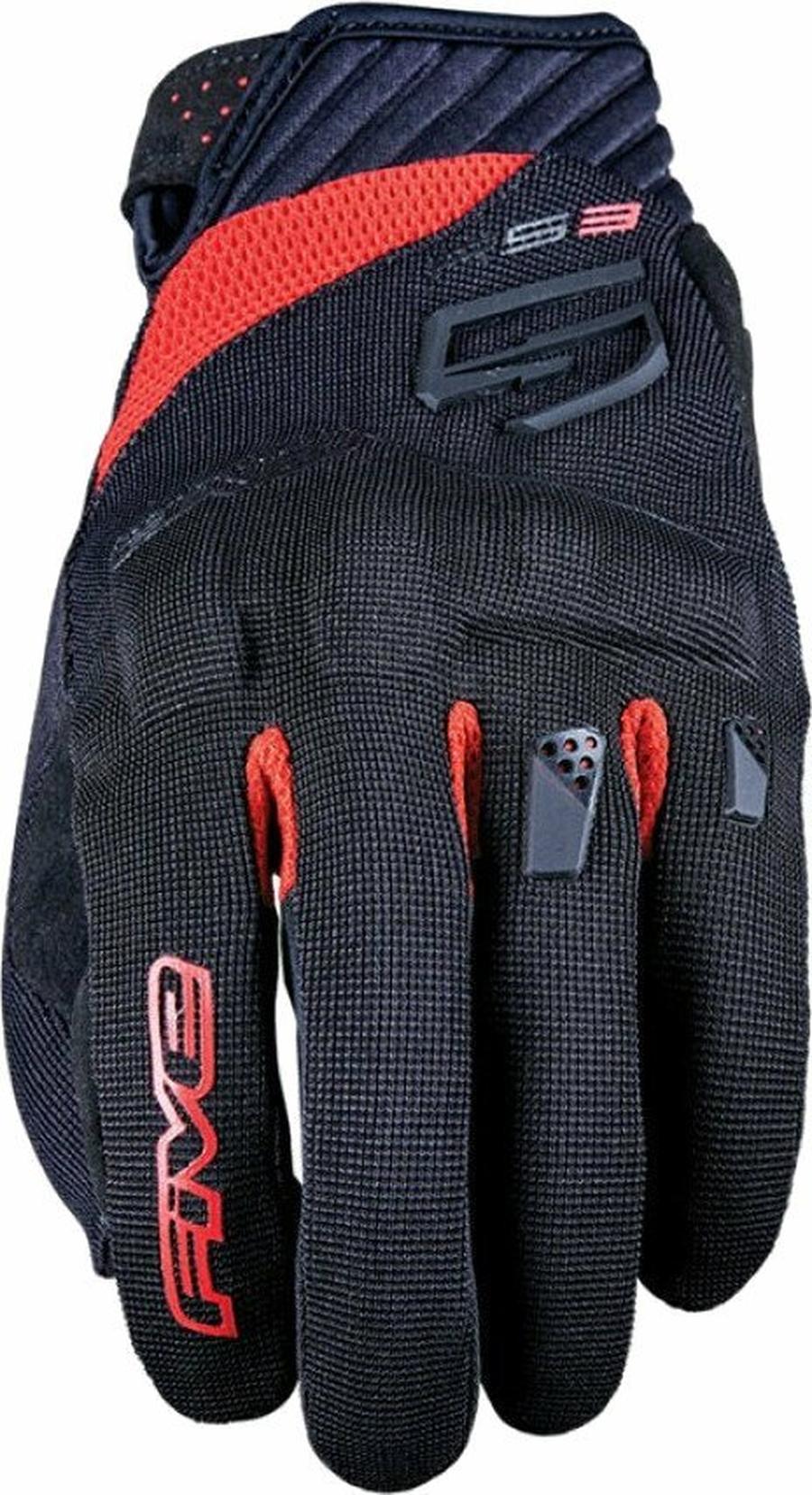 Five RS3 Evo Black/Red XL Rukavice