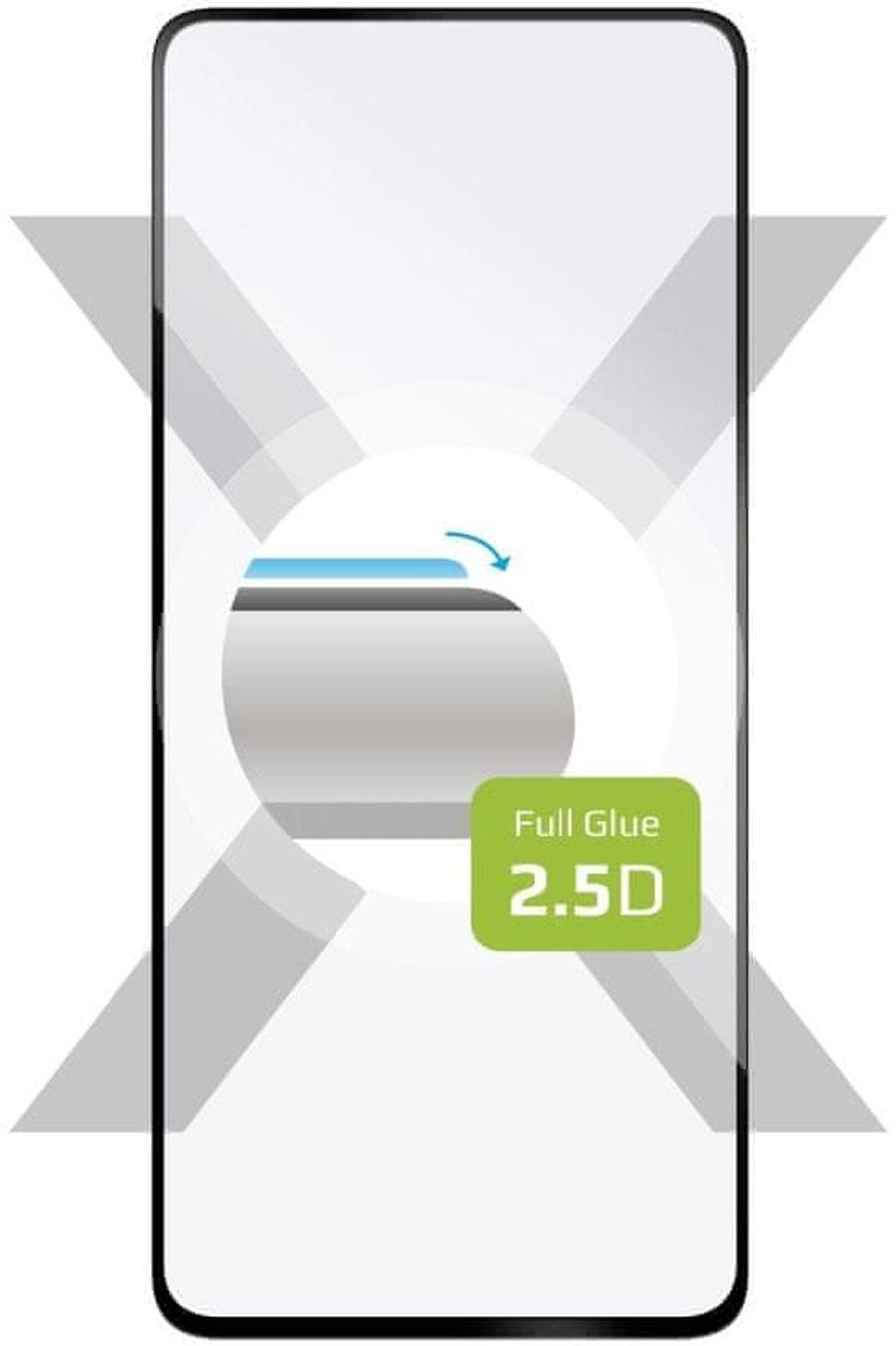 FIXED Ochranné tvrzené sklo Full-Cover pro Xiaomi Redmi Note 12 Pro 5G, lepení přes celý displej, černé, FIXGFA-1100-BK