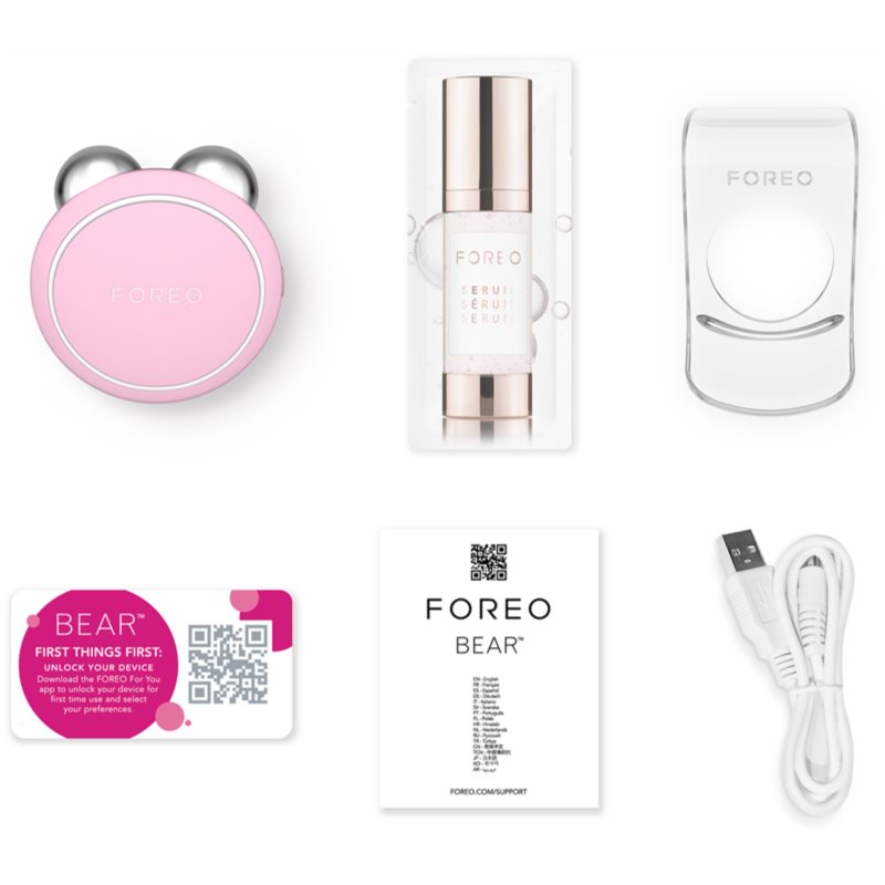 FOREO Bear™ Mini tónující obličejový přístroj mini Pearl Pink