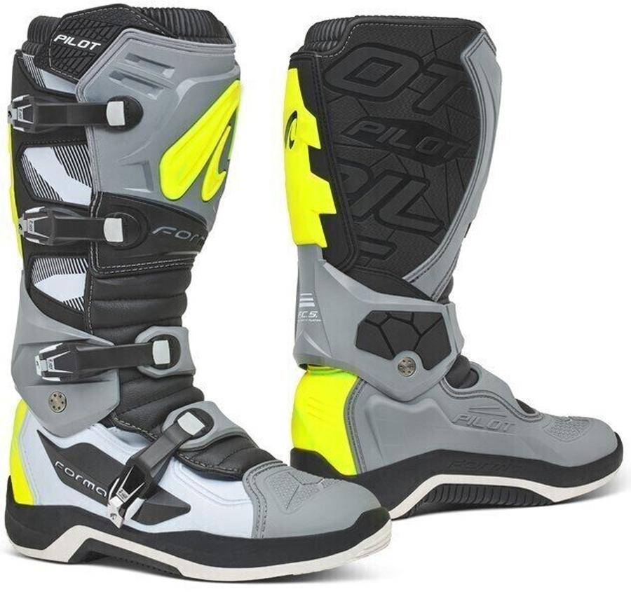 Forma Boots Pilot Šedá-Bílá-Yellow Fluo 46 Boty