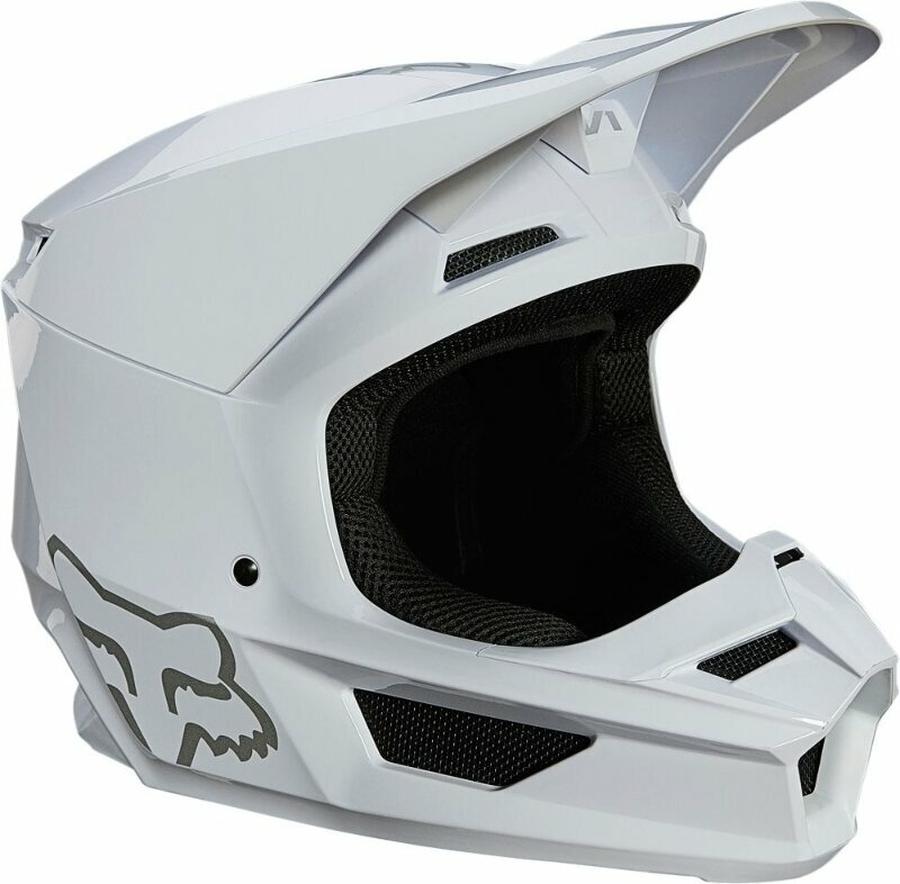 FOX V1 Plaic Helmet White S Přilba