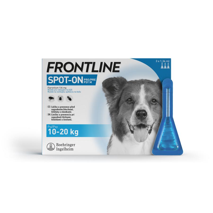 Frontline Spot-on Dog M 3 x 1,34 ml