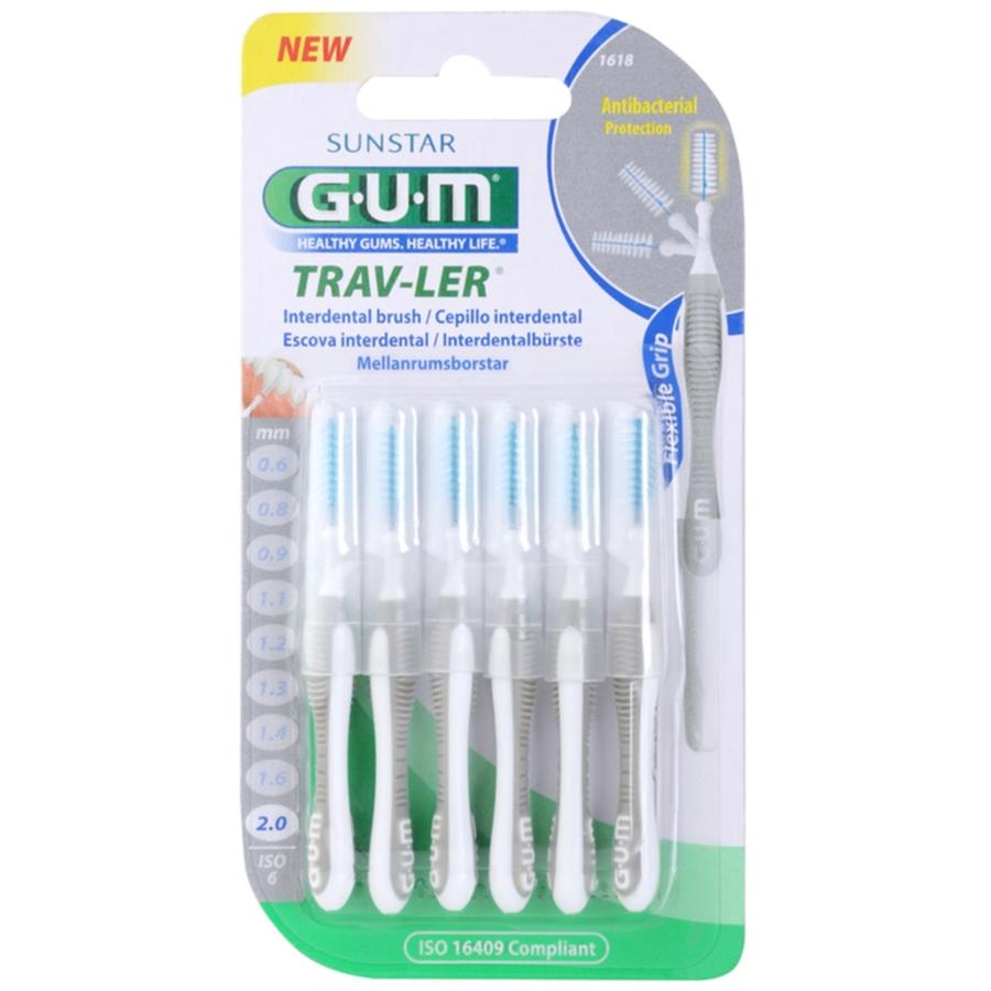 G.U.M Trav-Ler mezizubní kartáčky 6 ks 2,0 mm 6 ks