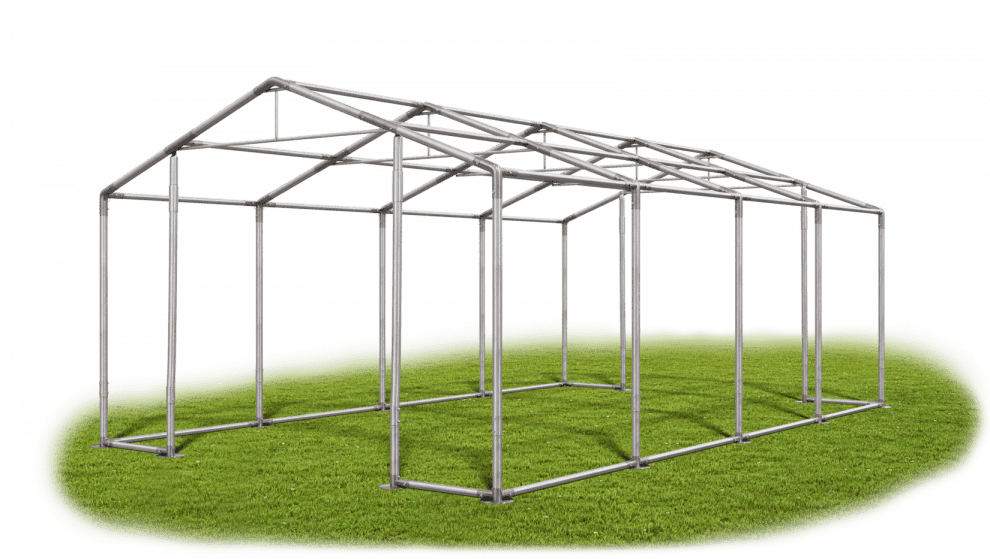 Garážový stan 4x8x2,5m střecha PVC 560g/m2 boky PVC 500g/m2 konstrukce ZIMA Zelená Bílá Červené,Garážový stan 4x8x2,5m střecha PVC 560g/m2 boky PVC 50
