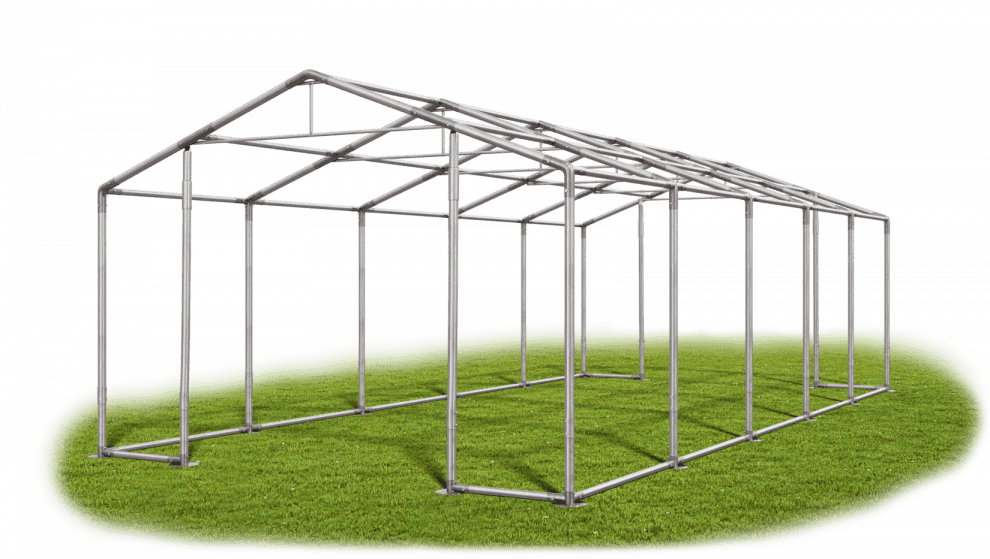 Garážový stan 5x10x3m střecha PVC 560g/m2 boky PVC 500g/m2 konstrukce ZIMA Bílá Bílá Bílé,Garážový stan 5x10x3m střecha PVC 560g/m2 boky PVC 500g/m2 k