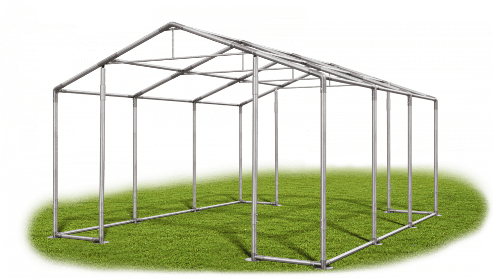 Garážový stan 5x6x2,5m střecha PVC 560g/m2 boky PVC 500g/m2 konstrukce ZIMA Zelená Bílá Červené,Garážový stan 5x6x2,5m střecha PVC 560g/m2 boky PVC 50