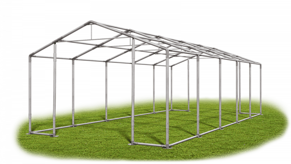 Garážový stan 6x10x2,5m střecha PVC 560g/m2 boky PVC 500g/m2 konstrukce ZIMA Bílá Bílá Bílé,Garážový stan 6x10x2,5m střecha PVC 560g/m2 boky PVC 500g/